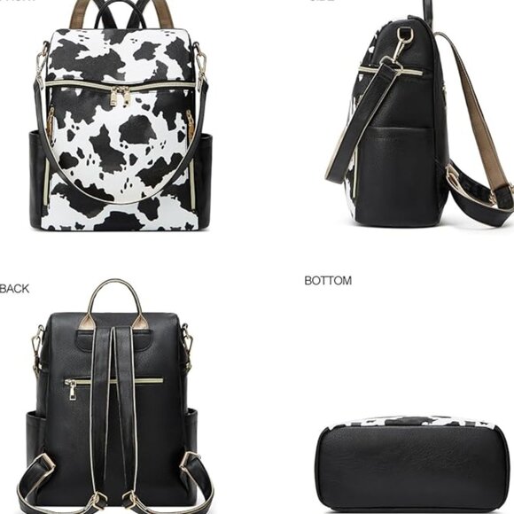 Vegan Leather Backpack - Picture 5 of 6